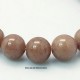 20 Perles de jade naturelle ronde 4mm Terre de Sienne
