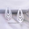 6 Estampes goutte 20x7mm laiton plaqué argent