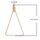 2 connecteurs triangle support boucle d'oreille  doré  42x25mm