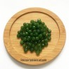 10 perles boulier facette vert bouteille 6x4mm