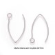 6 supports crochet petit modele acier inoxydable  26x15mm