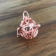 bola cage ogive cuivre plaqué or rose 20mm