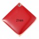 4 breloques sequins émail rouge losange 21mm