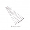 50 clous tete boule acier inoxydable 70mm
