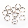 20 anneaux connecteur rond laiton bronze 10mm