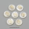 6 breloques nacre insertion  arbre de vie  laiton  or 16mm