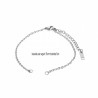 1 bracelet acier inoxydable argenté 18cm