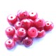 10 perles jade boulier facetté  framboise  6x4mm