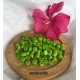 20 perles jaspe impérial  vert pomme  palet plat 6x4mm