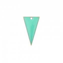 sequin triangle inversé biface x2 vert menthe 22x13mm