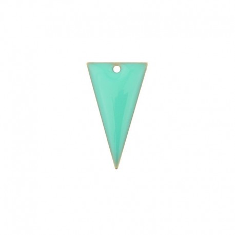 sequin triangle inversé biface x2 vert menthe 22x13mm