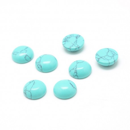 1 cabochon pierre turquoise claire 20mm