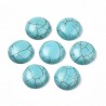 1 cabochon pierre turquoise marbré 20mm