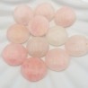 1 cabochon pierre gemme quartz rose 25mm