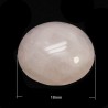 1 cabochon rond quartz rose 18mm