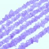perles de pierre naturelle chips améthyste claire  (320perles) 8x5mm