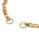 1 bracelet chaine figaro acier or ajustable 15cm