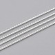 Chaine serpentine laiton argent clair 0.8mm x1m