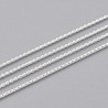 Chaine serpentine laiton argent clair 0.8mm x1m