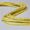 20 perles de pierres naturelles jade citron  heishi rondelle 4x2mm