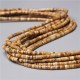 20 perles naturelles jaspe terre non teint heishi 4x2mm