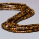 20 perles naturelles oeil de tigre  heishi 4x2mm