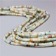 20 perles naturelles Heishi amazonite non teint 4x2mm