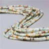 20 perles naturelles Heishi amazonite non teint 4x2mm
