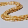 20 perles naturelles Heishi citrine  non teint 4x2mm