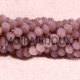 30 perles rondelles  en verre facettée lilas-mauve  4x3mm