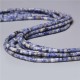 20 perles naturelles Heishi sodalite  non teint 4x2mm