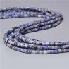 20 perles naturelles Heishi sodalite  non teint 4x2mm