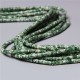 20 perles naturelles Heishi agate mousse  non teint 4x2mm