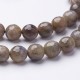 10 perles labradorite facette 6mm gris /bleuté