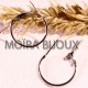 1 paire créoles laiton couleur platine diametre 20mm