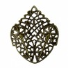 6 estampes filigrane baroque bronze 41x35mm