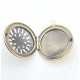 1 Pendentif médaillon bronze ethnique rosace 32mm