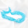 20 perles oeil de chat 3mm turquoise