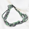 20 perles rubis naturels zoisite 4mm