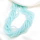 50 perles boheme boulier facette "blue ice "4x3mm