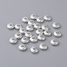 10 perles intercalaire boulier  laiton plaqué argent 6mm