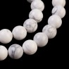 10 Perles rondes howlite naturelle rondes non teints 8mm