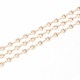 1M chaine coeur cuivre plaqué or 11mm