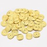 10 perles intercalaire ondulées alliage or 15x14mm