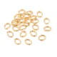 50 anneaux ovale fermé dessoudé  laiton plaqué or 18kt 3.5x3.00mm
