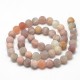 10 perles naturelles mat pierre de soleil 8mm