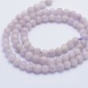 10 perles naturelles kunzite rondes 8mm