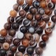10 perles agates du Botswana mat rondes 8mm