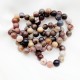 10 perles bois pétrifié naturel mat 8mm
