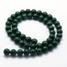8 perles malachite naturelle 6mm